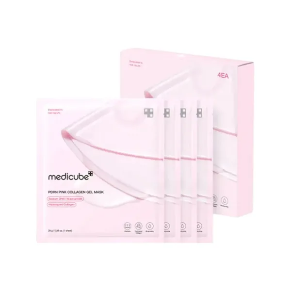 Pink Collagen Gel Masks (4 Pieces X )